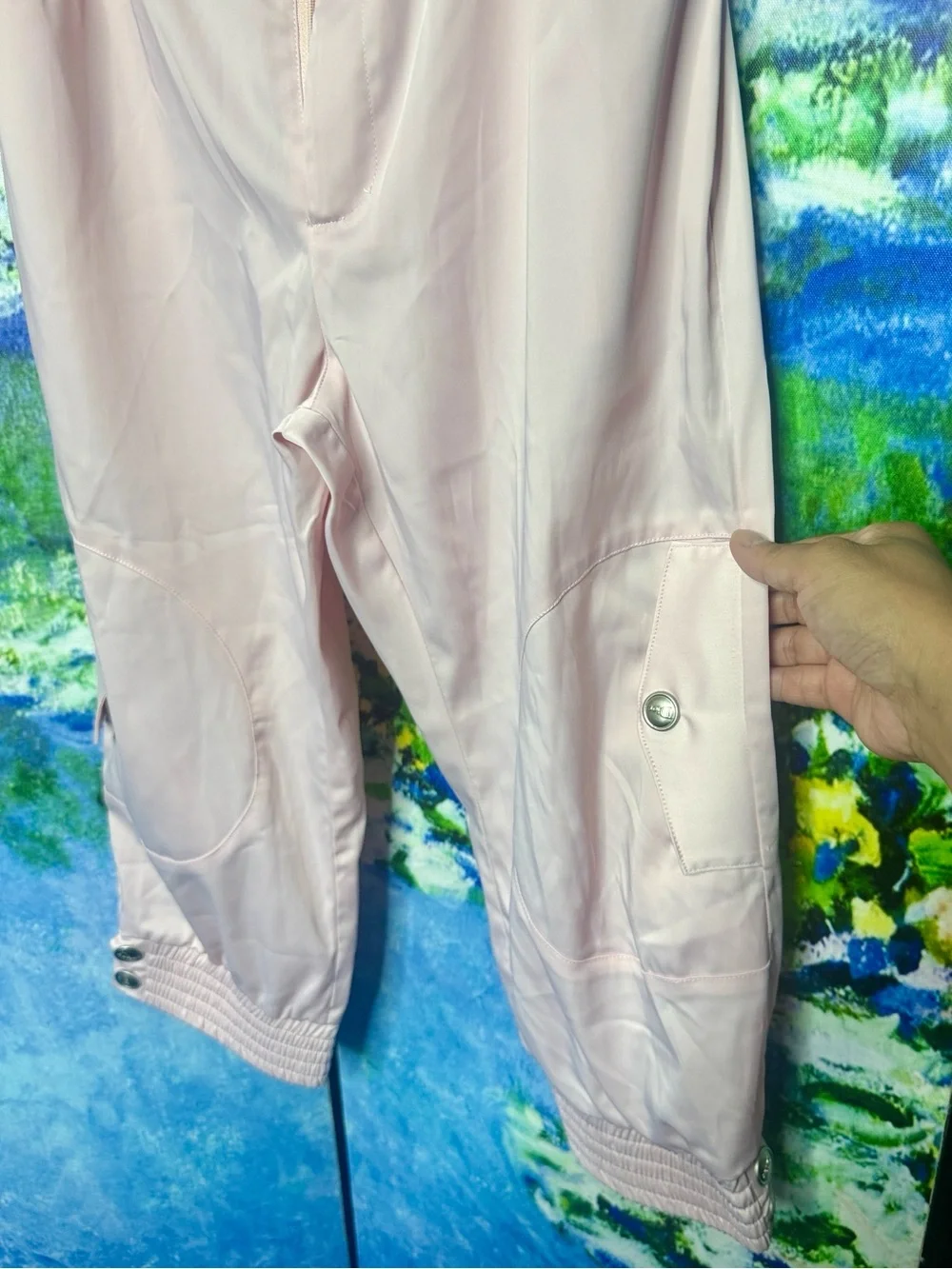 Light Pink Two-Piece Jacket & Capri Pants Set